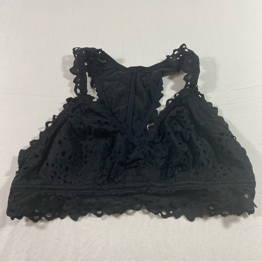 aerie XL Lace Black Bra Sports bra elastic